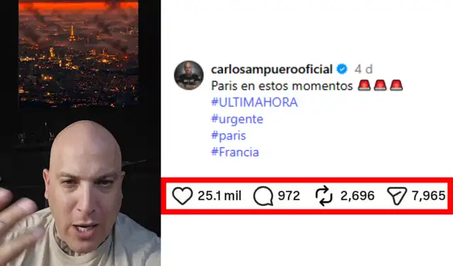 Publicación viral. Foto: Instagram Publicación viral. Foto: Instagram