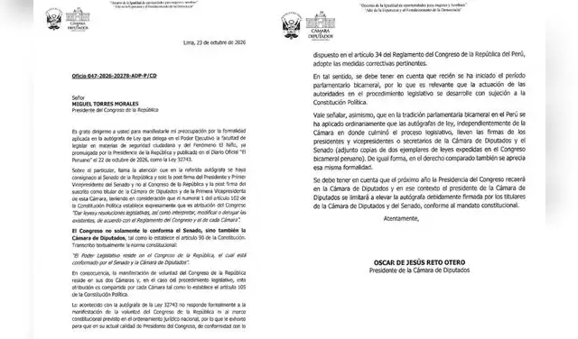 Oficio enviado por Reto a Torres Morales. Oficio enviado por Reto a Torres Morales.