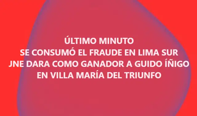 Primera afirmación difundida en redes. Foto: Facebook Primera afirmación difundida en redes. Foto: Facebook