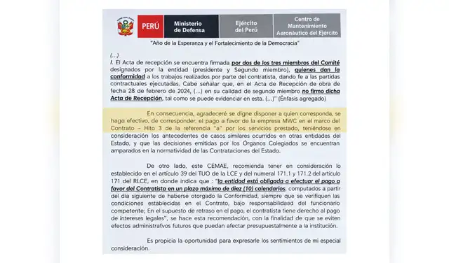 Pese a las deficiencias en el cumplimiento del contrato, el jefe del CEMAE, coronel EP Elvis Velásquez Grandez, exige que se le pague a la contratista panameña Milenioum Veladi Corp. Foto: La República Pese a las deficiencias en el cumplimiento del contrato, el jefe del CEMAE, coronel EP Elvis Velásquez Grandez, exige que se le pague a la contratista panameña Milenioum Veladi Corp. Foto: La República