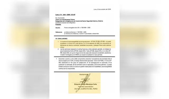 El ingeniero aeronáutico de la Oficina de Control Institucional del Ejército Peruano (OCI-EP), Eduardo Mendoza Calle, reporta a la Contraloría las deficiencias en los trabajos a los tres helicópteros. Foto: La República El ingeniero aeronáutico de la Oficina de Control Institucional del Ejército Peruano (OCI-EP), Eduardo Mendoza Calle, reporta a la Contraloría las deficiencias en los trabajos a los tres helicópteros. Foto: La República