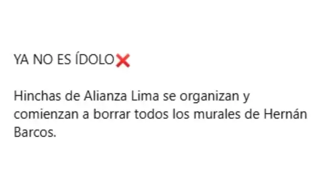 Descripción que acompaña las imágenes virales. Foto: Facebook Descripción que acompaña las imágenes virales. Foto: Facebook