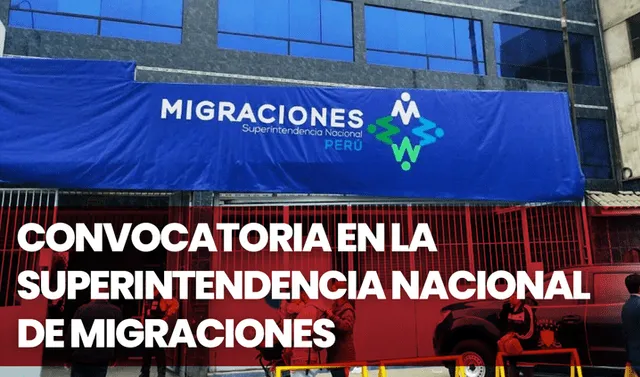 Convocatorias de trabajo 2022: Migraciones busca bachilleres para esta convocatoria CAS.