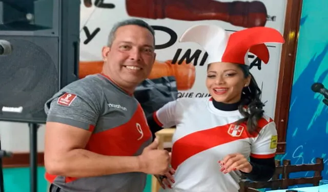 Marianne Pantoja con el polo de la selección peruana. Foto: archivo de Marianne Pantoja