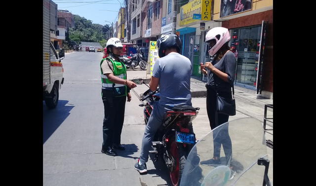 Policía realiza operativos de control de identidad a motociclistas ante asaltos