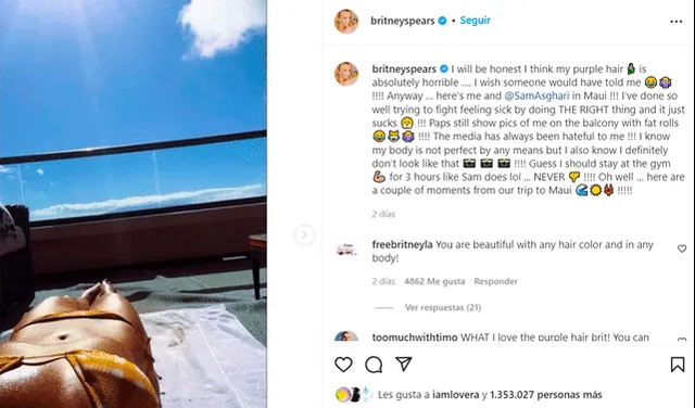 Britney Spears de vacaciones
