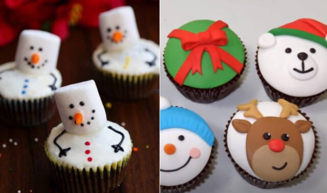 Decoración para cupcakes navideños: receta, paso a paso y cómo decorar  cupcakes por Navidad evat ATMP | Gastronomía | La República