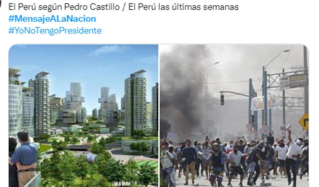 Los más divertidos memes del mensaje a la nación de Pedro Castillo.