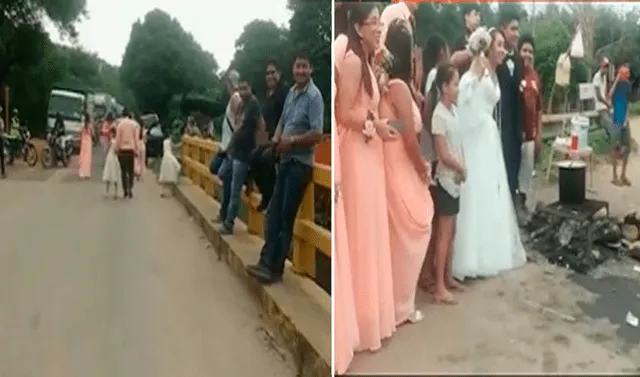 TikTok viral: novios no pueden llegar a iglesia por huelga y deciden  casarse en plena carretera | Bolivia | Redes Sociales | Video | Video viral  | La República
