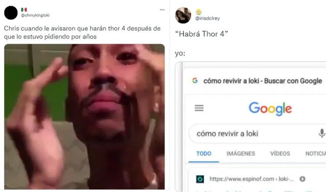 Memes sobre Thor Love and Thunder. FOTO: Twitter