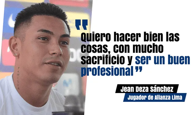 Alianza Lima: Jean Deza y sus frases que convencieron a los hinchas  blanquiazules de que había madurado para la temporada 2020 | Deportes | La  República