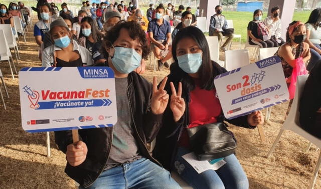 Mayores de 23 años a más asistieron al VacunaFest de este fin de semana. Foto: Minsa