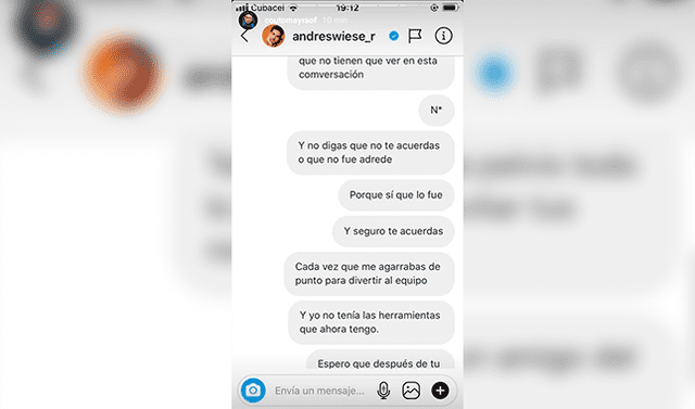 Andrés Wiese: Mayra Couto denuncia de acoso y maltrato a actor | instagram  | mdga | Sociedad | La República