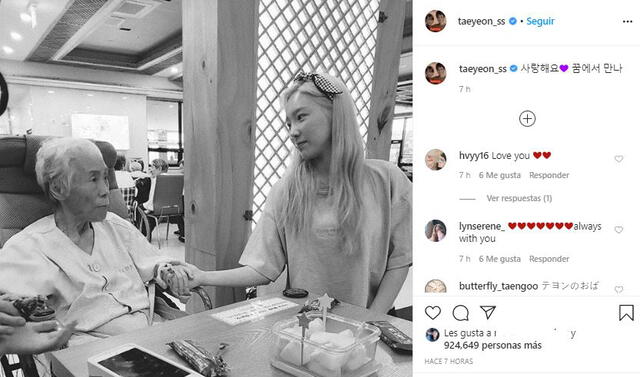 Taeyeon en Instagram