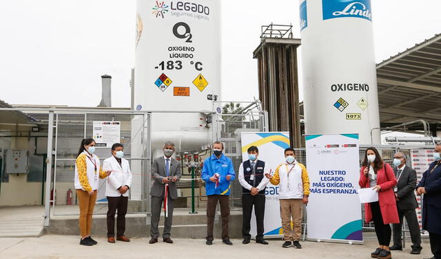 La estación de oxígeno y el tanque criogénico permitirán asegurar el abastecimiento del vital elemento para los vecinos de los siete distritos de Lima norte. Foto: Proyecto Legado