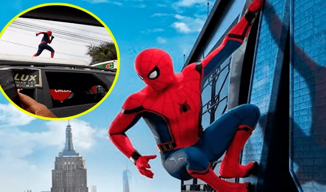 Facebook video viral: Peruano se disfraza de Spiderman y sube a los techos  de buses para hacer acrobacias | Face | FB | Stan Lee | Marvel | Tom  Hollard | spider |