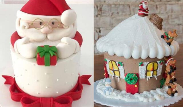 Papá Noel y su casita. Fotos: Pinterest