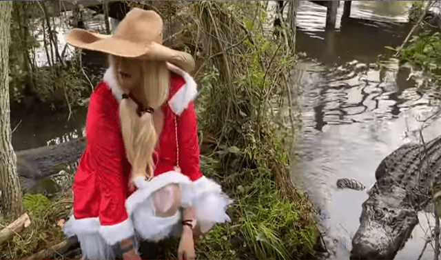 YouTube viral: Mujer vestida de 'mamanuela' ingresa a jaula de cocodrilos y  reptil se comporta como tierna mascota | Video | Viral | Navidad | Estados  Unidos | EEUU | Gatorland | Tendencias | La República