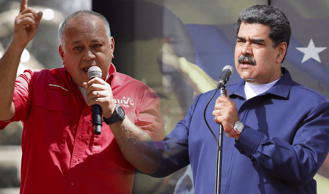 Diosdado Cabello y Nicolás Maduro son los principales líderes del chavismo en Venezuela y sus nombres aparecen en el informe de la ONU sobre la violación de DD. HH. en Venezuela. Foto: composición LR/AFP