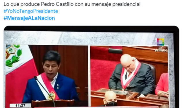 Los más divertidos memes del mensaje a la nación de Pedro Castillo.