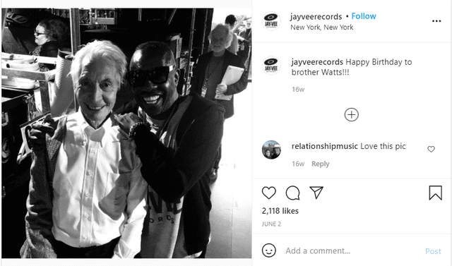 Jordan le deseó un feliz cumpleaños a Watts por Instagram. Foto: captura de Instagram/Jayveerecords