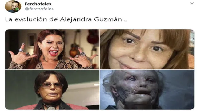 Alejandra Guzmán Instagram: Memes de cantante mexicana por excesos de  cirugías y mostrarse sin maquillaje | Insta | Fotos y video | Espectáculos  | La República