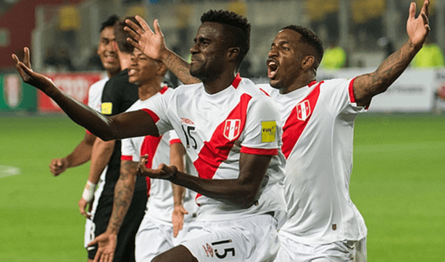 Christian Ramos anotó el segundo gol en el repechaje contra Nueva Zelanda en 2018. Foto: FPF.   