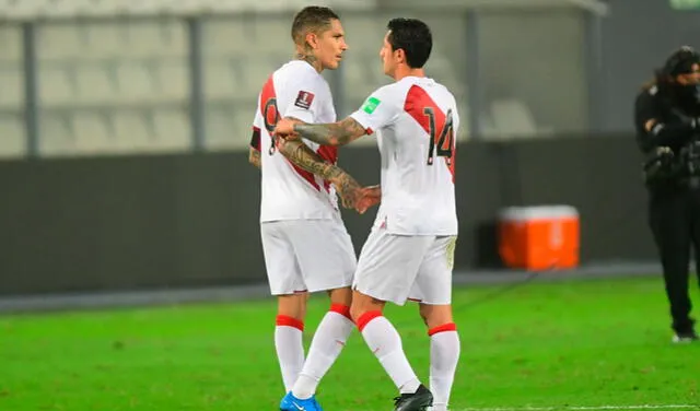 Guerrero y Lapadula jugaron las eliminatorias a Qatar 2022. Foto: Twitter.   