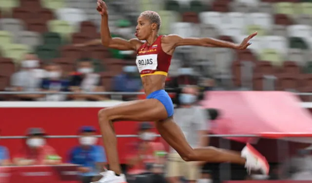 Yulimar Rojas se convirtió en una gran exponente del atletismo en Venezuela, sirviendo de inspiración para jóvenes deportistas. Foto: AFP.