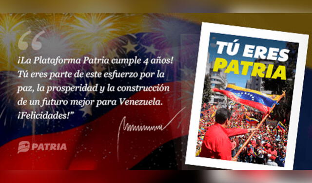  El Bono Tú eres Patria tuvo un monto de 11 bolívares en 2021. Foto: Blog Patria   