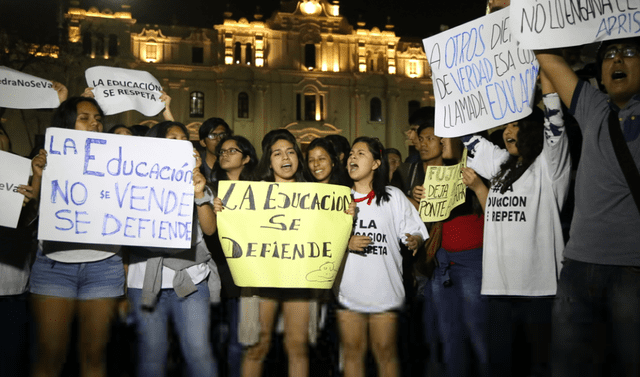 Convocan marcha ciudadana contra proyectos aprobados por la Comisión de  Educación | Golpe a la reforma universitaria | Sociedad | La República