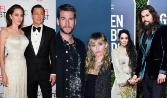 Angelina Jolie y Brad Pitt, Miley Cyrus y Liam Hemsworth, Jennifer Aniston y Justin Theroux y otras parejas de famosos con largos noviazgos y cortos matrimonios | Fotos | Espectáculos | La República Angelina Jolie y Brad Pitt, Miley Cyrus y Liam Hemsworth, Jennifer Aniston y Justin Theroux y otras parejas de famosos con largos noviazgos y cortos matrimonios | Fotos | Espectáculos | La República