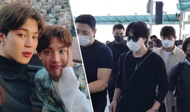 BTS: Jimin viaja de sorpresa a Chicago ¿Irá a Lollapalooza con J-Hope? |  fotos y videos aeropuerto | BTS | La República