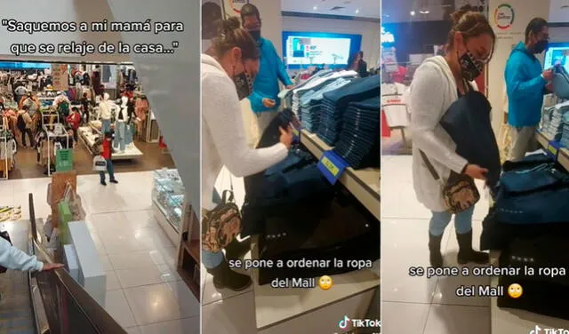 TikTok viral: mujer no tolera ver la desordenada en una tienda y a trabajadores a acomodarla | Video viral | La República
