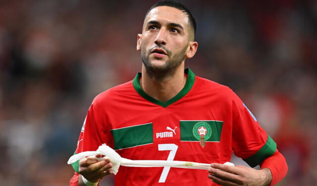 Ziyech tuvo un 'renacer' en Qatar 2022 con Marruecos. Foto: EFE   