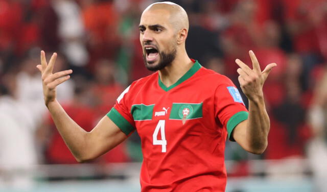 Amrabat fue una de las revelaciones de Marruecos en Qatar 2022. Foto: EFE   
