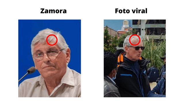 El personaje retratado tiene menos cabello sobre la sien que Zamora. Foto: composición LR/Embajada de Cuba en Perú/difusión    