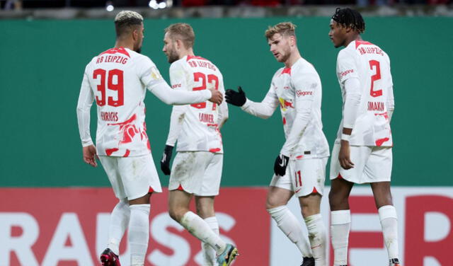 Leipzig se encuentra en el quinto lugar de la Bundesliga. Foto: AFP   