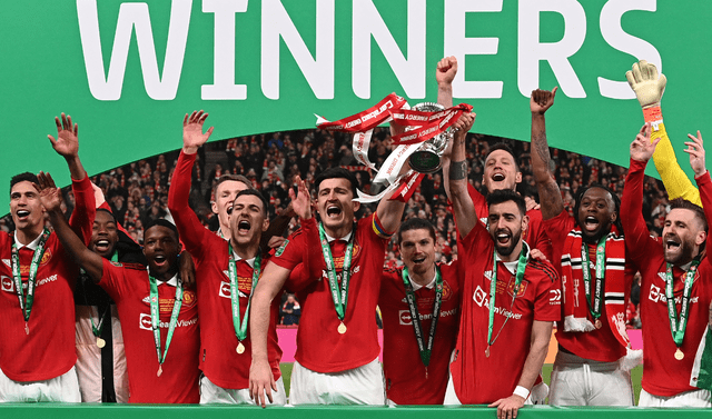 Manchestet United logró un título tras más de cinco años. Foto: AFP   