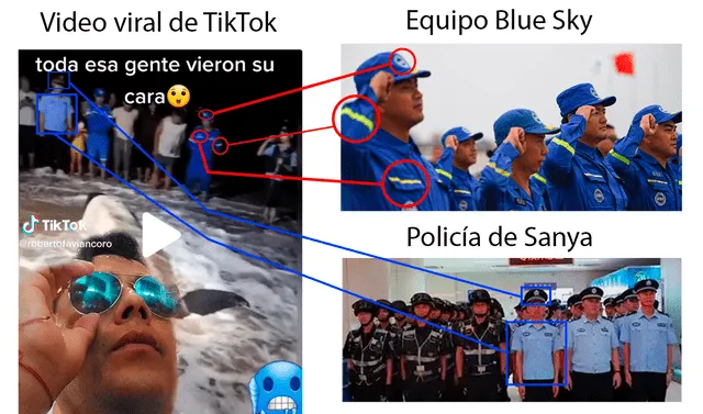  El video viral de Tiktok muestra a la Policía de Sanya y al equipo de rescate Blue Sky   