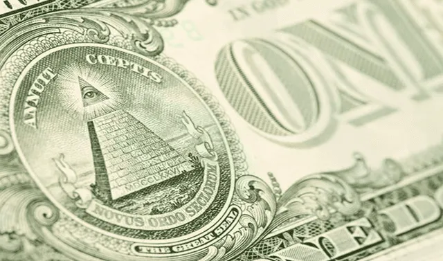 El ojo sobre la pirámide está en el reverso del billete de un dólar de EE. UU. Foto: iStock<br>   