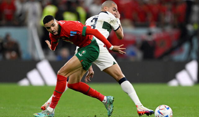  Youssef En-Nesyri jugó el Mundial Qatar 2022 con Marruecos. Foto: AFP 