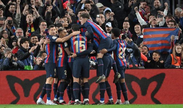 FC Barcelona está puntero en LaLiga Santander con 71 puntos. Foto: AFP   