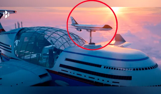  Los aviones convenciones se encargarían del embarque y desembarque de los pasajeros al Sky Cruise. Foto: captura de YouTube    