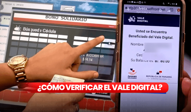  El Vale Digital se entrega a las personas que estén registradas en Listo Wallet y cumplan con los requisitos. Foto: composición de Fabrizio Oviedo / La República / ECO TV / Panamá América   