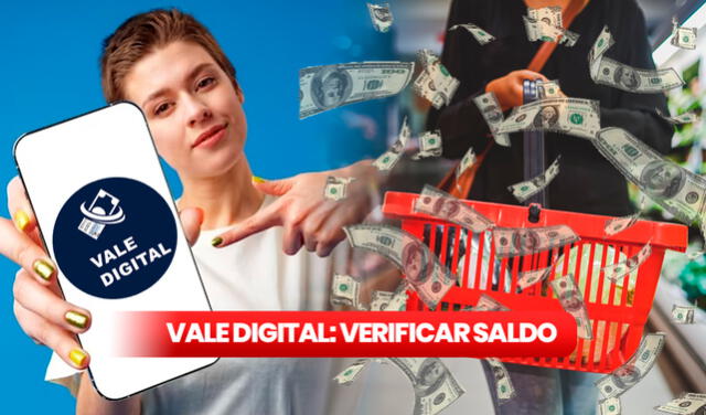  El saldo del Vale Digital se puede verificar con cédula y Listo Wallet. Foto: América Retail/ Png all/ Freepik/ Composición LR 