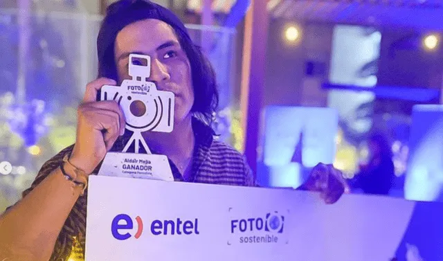  Aldair Mejía obtuvo el primer puesto en la categoría periodista del concurso Foto Sostenible. Foto: Aldair Mejía/Instagram   