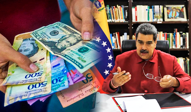  Nicolás Maduro decretó que el Bono de Guerra Económica quede en 30 dólares mensuales. Foto: composición LR/ Agencia/Twitter/Nicolás Maduro   