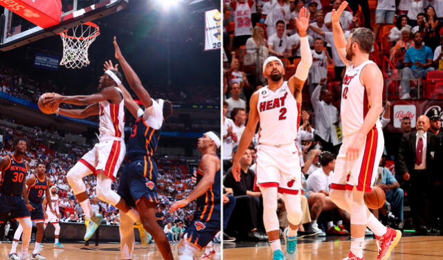 Los Heat lideran la serie 3-1 y podrían estar en la final si ganan este miércoles en el Madison Square Garden. Foto: Composición LR/Twitter/MiamiHEAT   