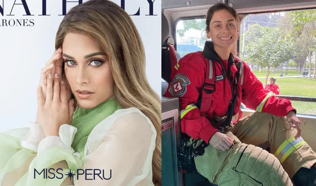  Nathaly Terrones es médico cirujano, bombera voluntaria y modelo de profesión. Foto: composición LR/Instagram   